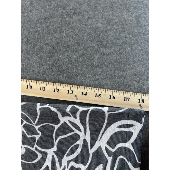 Additions By Chico's Gray & White Abstract Print Lightweight Jacket Sz 2 ; 12; L - Picture 15 of 16